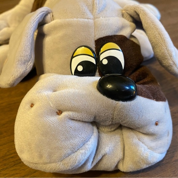 Tonka Vintage 1985 Pound Puppies Gray Brown Spots Large 18” - Picture 2 of 11